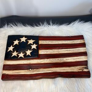 Rustic American Flag Wall Art
